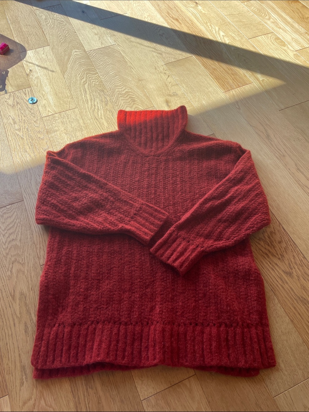 Aritzia Le Fou Wilfred Nait Turtleneck Sweater Red S